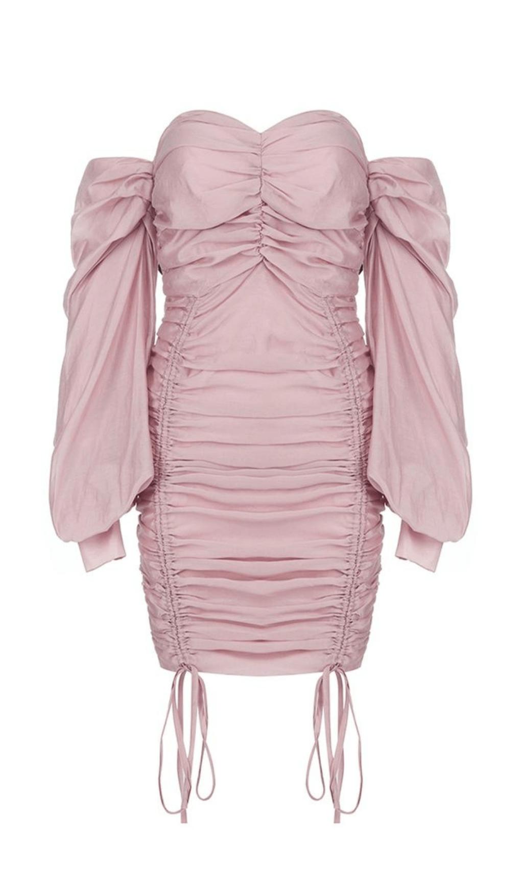 ROSA ONE-SHOULDER-RAFFKLEID