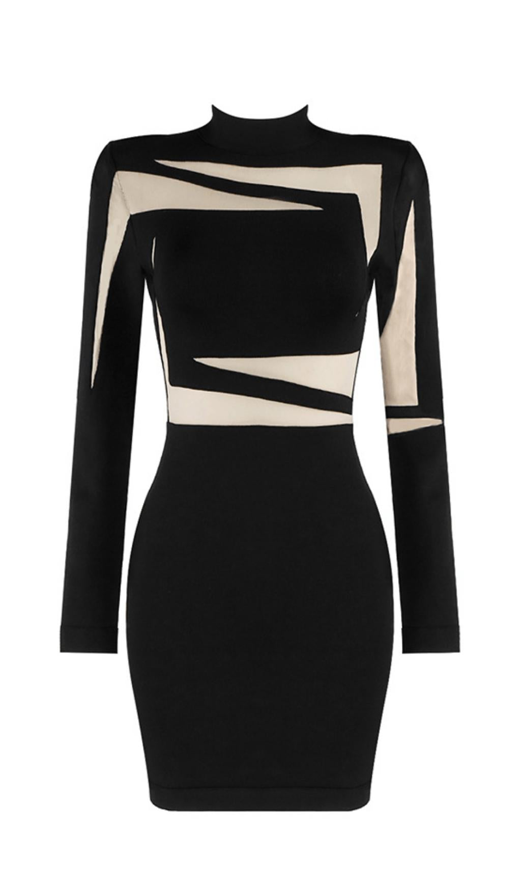 HOLLOW STITCHING LACE GOWN.