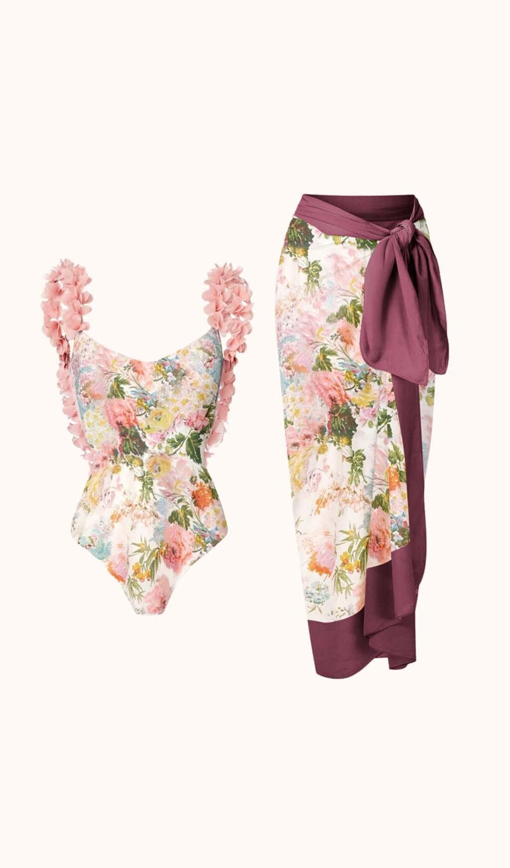 COSTUME DA BAGNO STAMPATO SHAKA COMPLETO DI DUE PEZZI