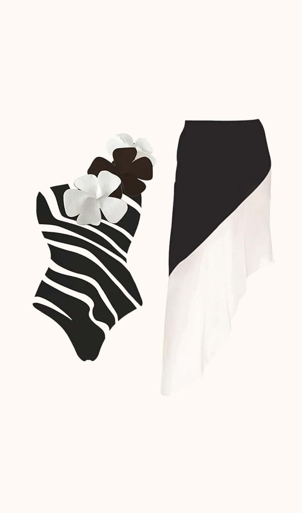 COSTUME DA BAGNO MONOSPALLA CONNIE COMPLETO DI DUE PEZZI