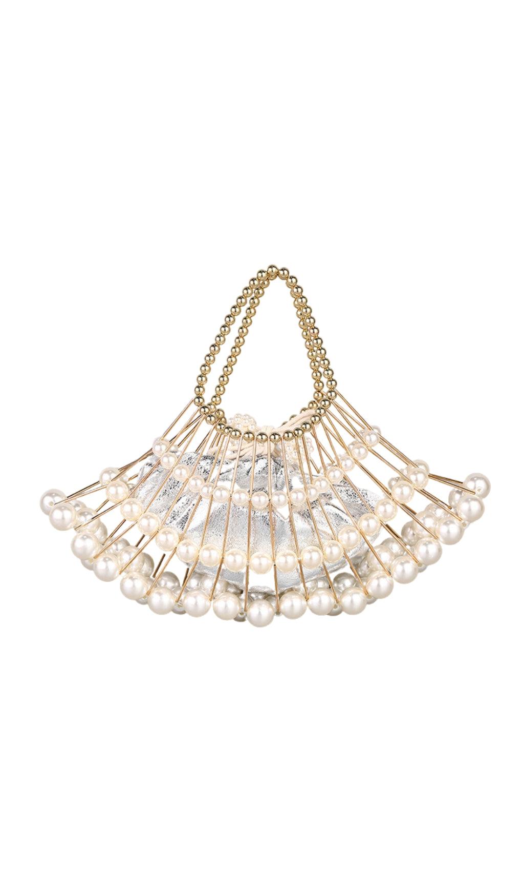 GEFLOCHTENE PERLENTASCHE