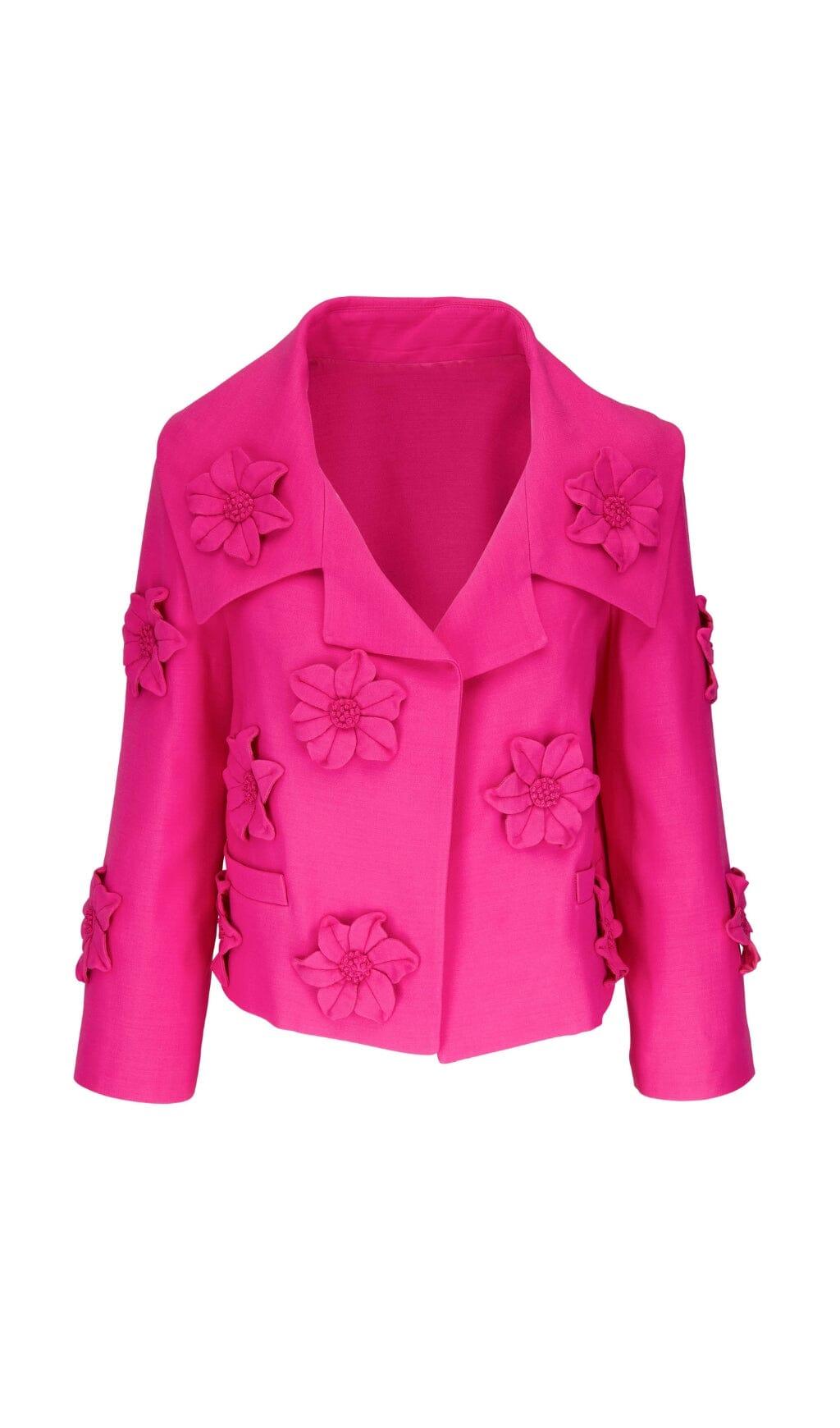 ABITO GIACCA FLOREALE DUE PEZZI ROSSO