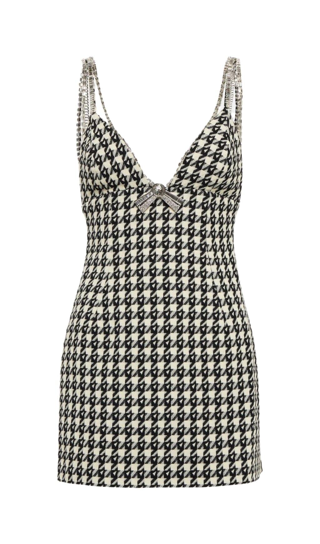 V-AUSSCHNITT-MINIKLEID IN WEISS