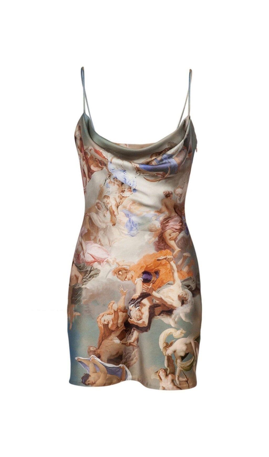 MINIKLEID MIT SPAGHETTI-DRUCK