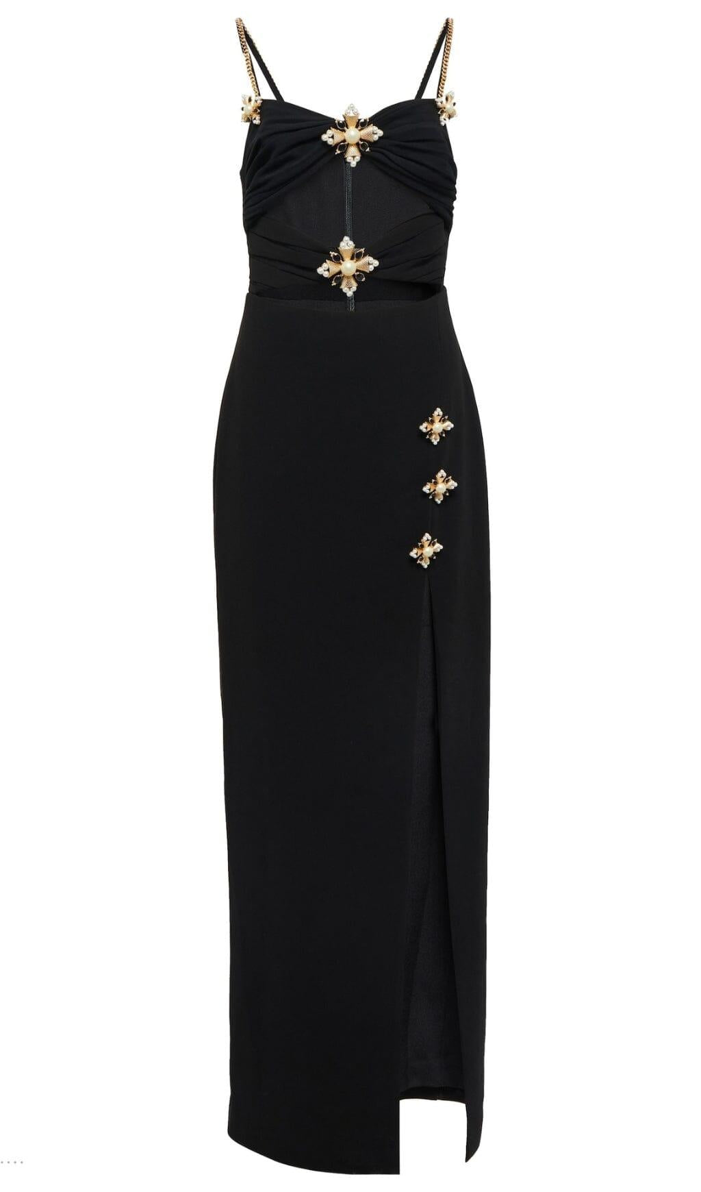 ABITO MIDI ORBIT COLUMN NERO