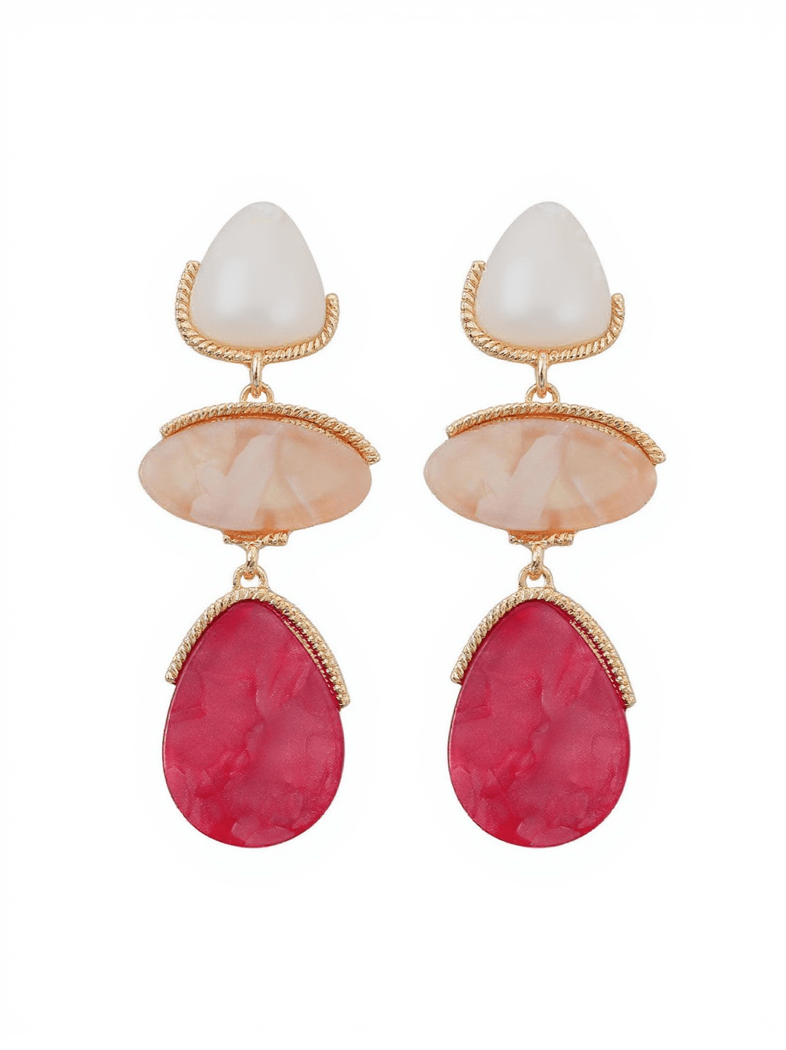 CAMBER MULTI LAYERS ACRYLIC EARRINGS