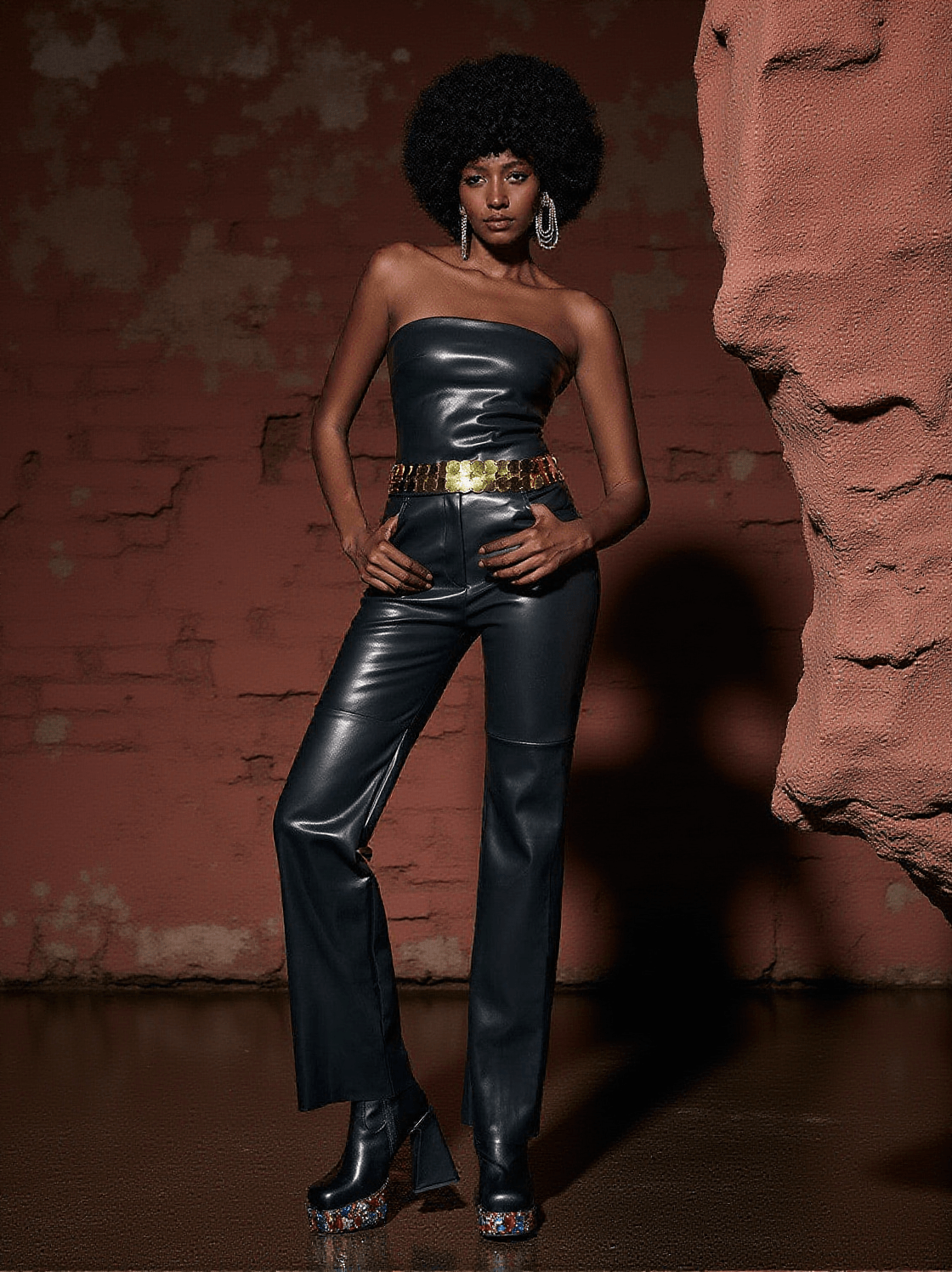 MARVEL LEATHER PANTS SET