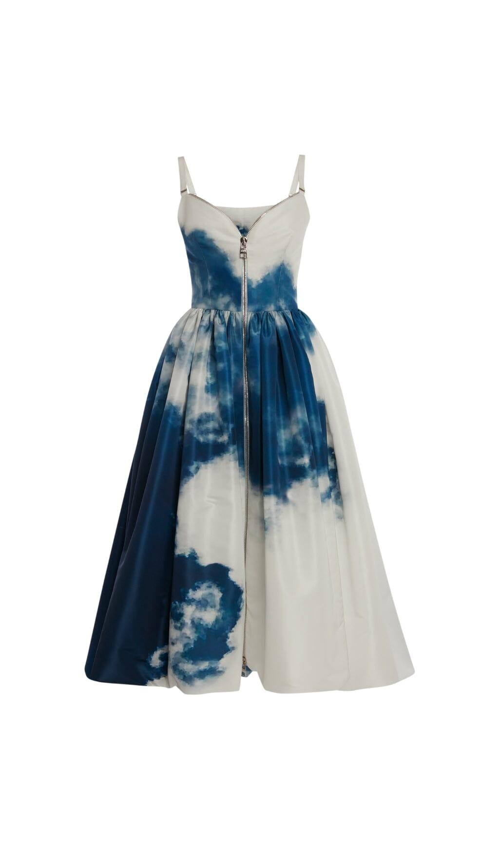 KLEID MIT HIMMELDRUCK UND REISSVERSCHLUSS