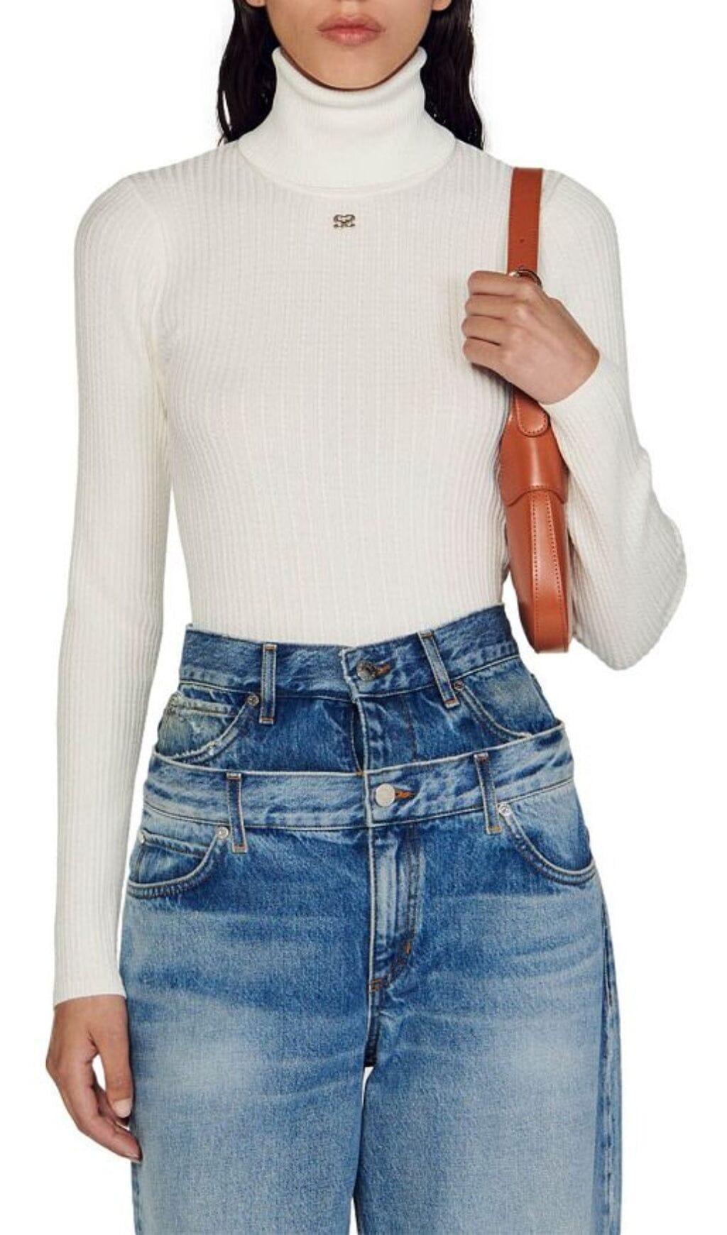 ROLLKRAGENPULLOVER MIT ZOPFMUSTER