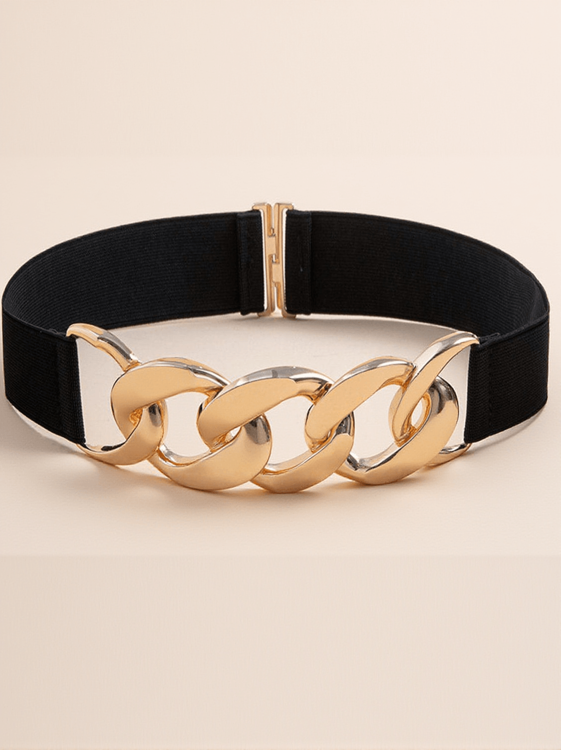 FUTIA METAL BUCKLE ELASTIC BELT