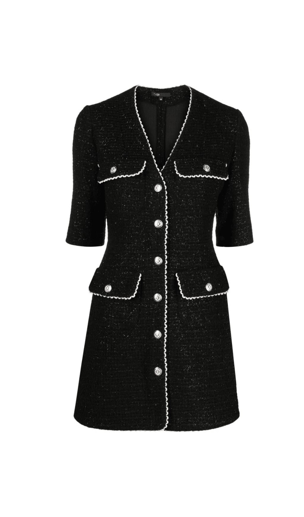 MINIKLEID AUS BAUMWOLLMISCHUNG MIT TASCHENVERZIERUNG