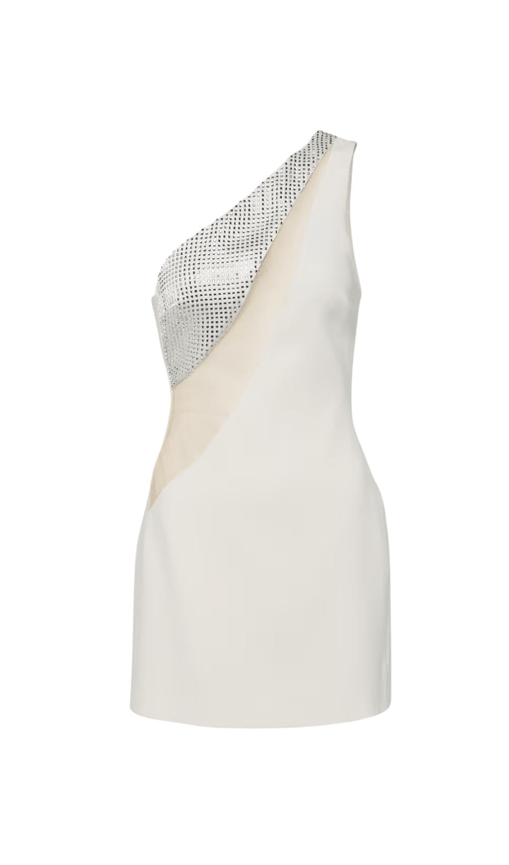 MINI ABITO MONOSPALLA DECORATO