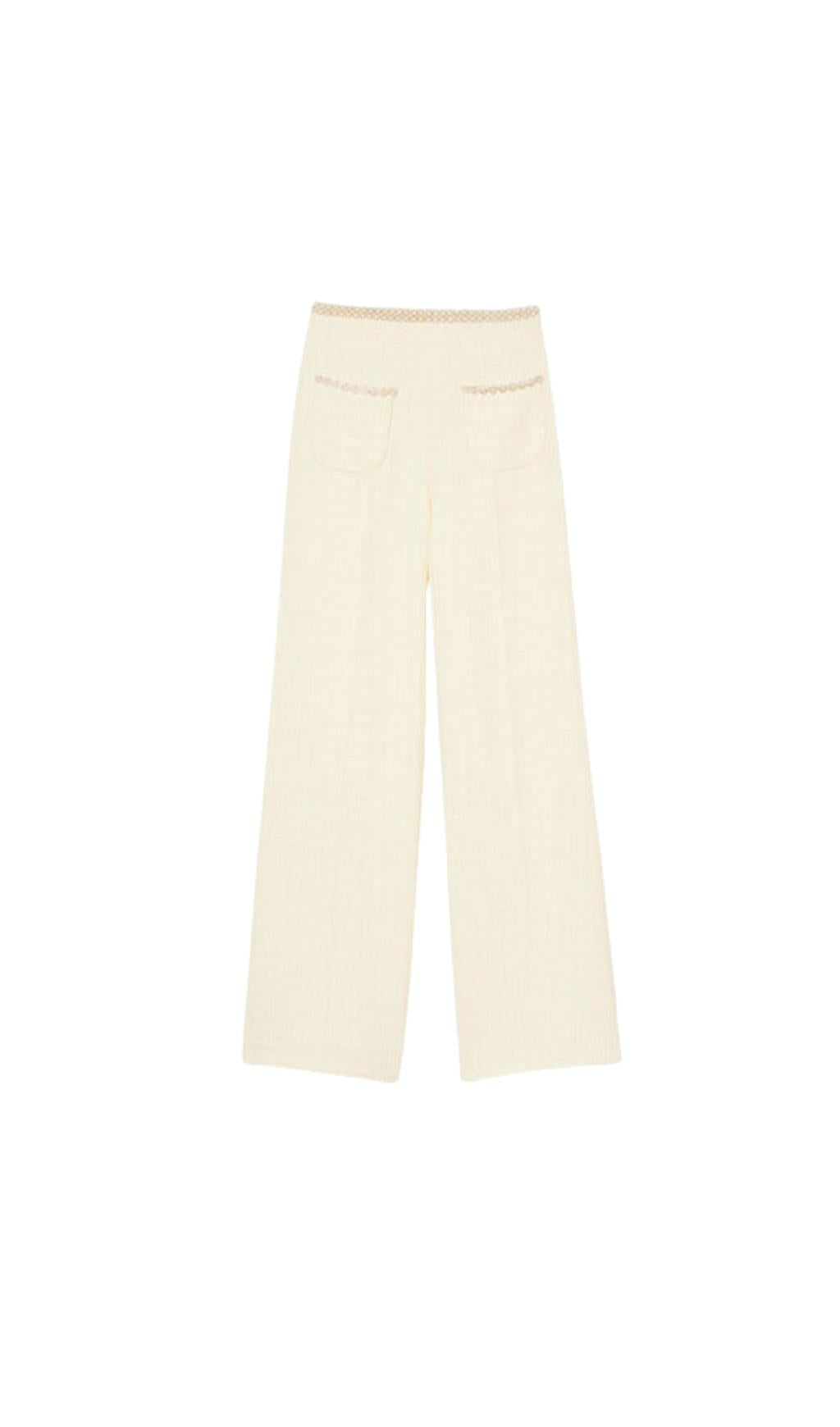 Schlaghose aus Tweed