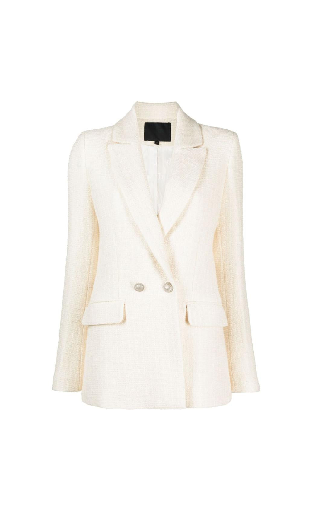 LONGLINE-BLAZER AUS TWEED