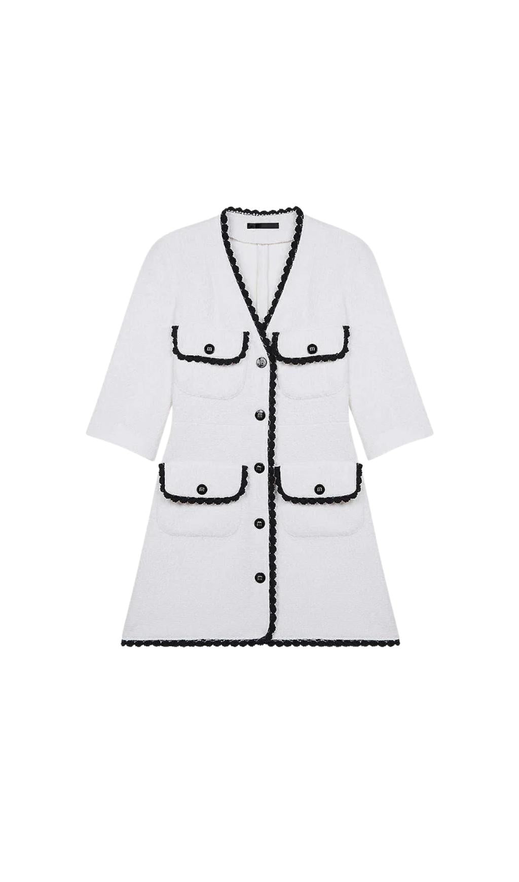 MINIKLEID MIT KNOPFVERSCHLUSS VORNE