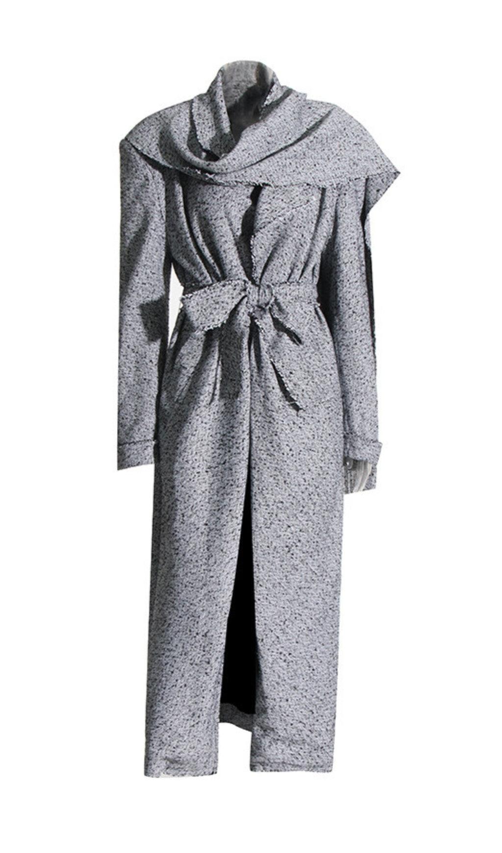 CAPPOTTO CON COLLO PIED DE POULE