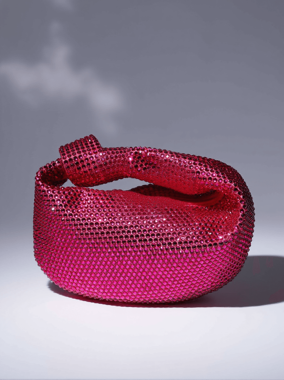 CIARA EMBELLISHED TOTE BAG IN HOT PINK