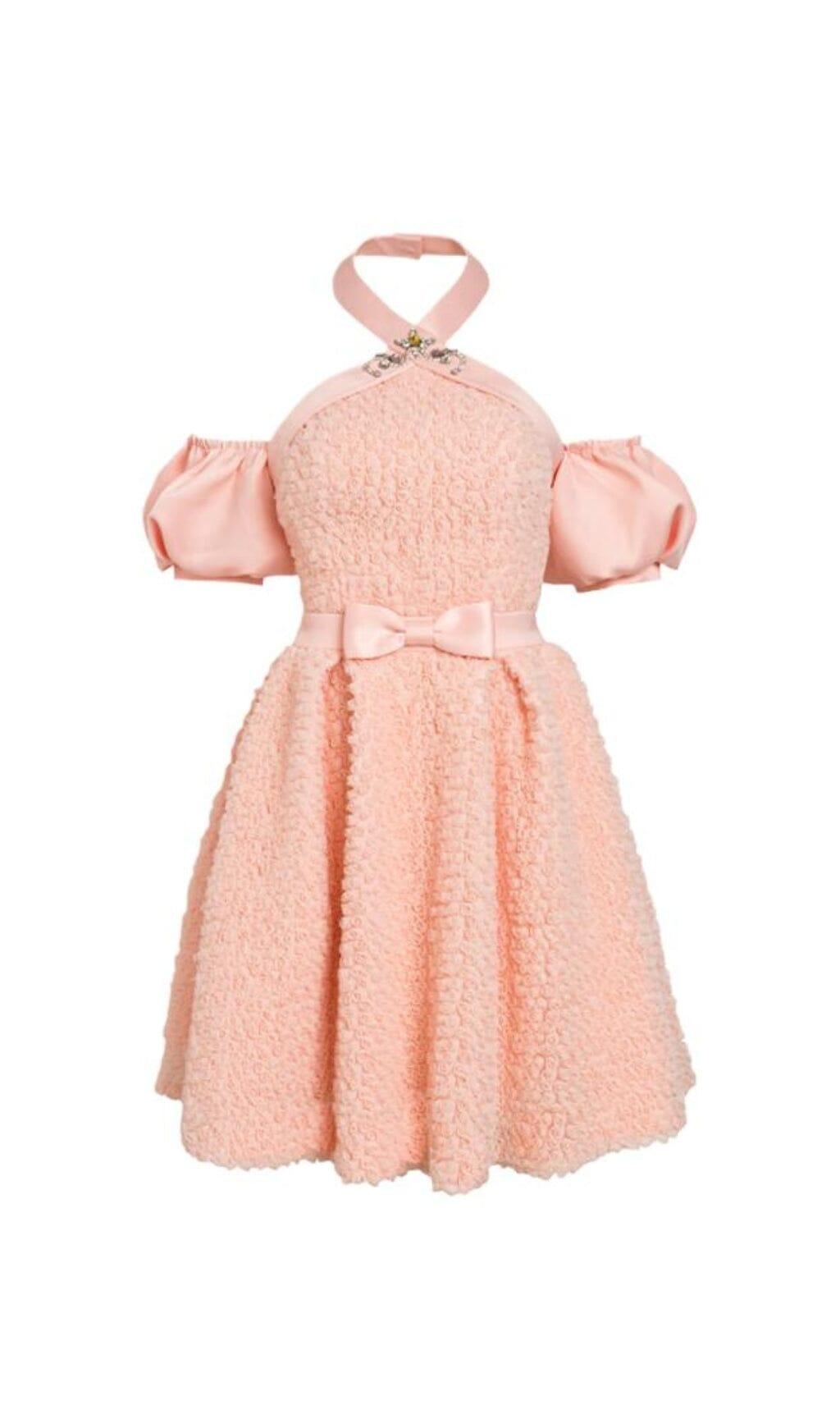 ROSA OFF-SHOULDER-MINIKLEID MIT NECKHOLDER