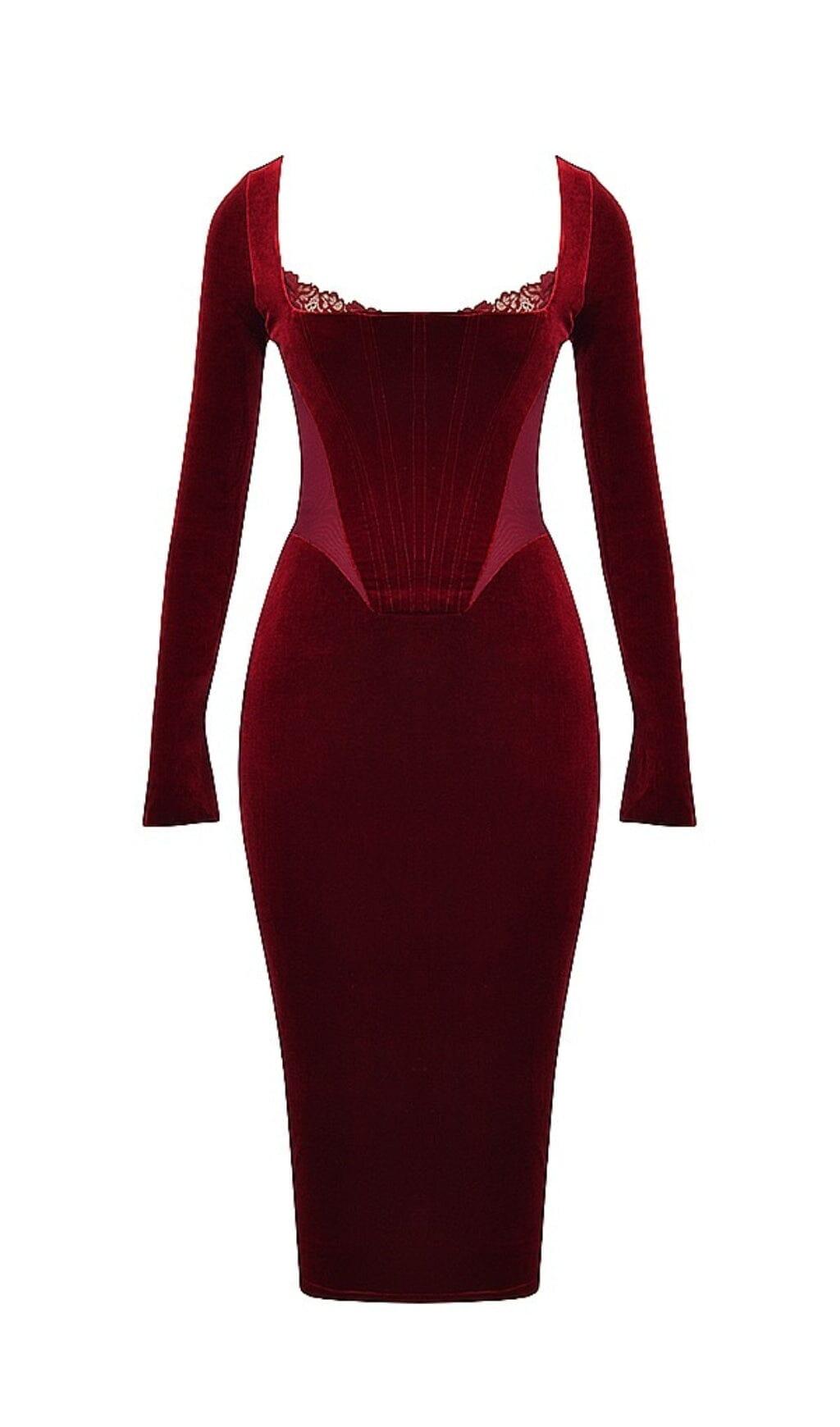 Velvet Corset Dress