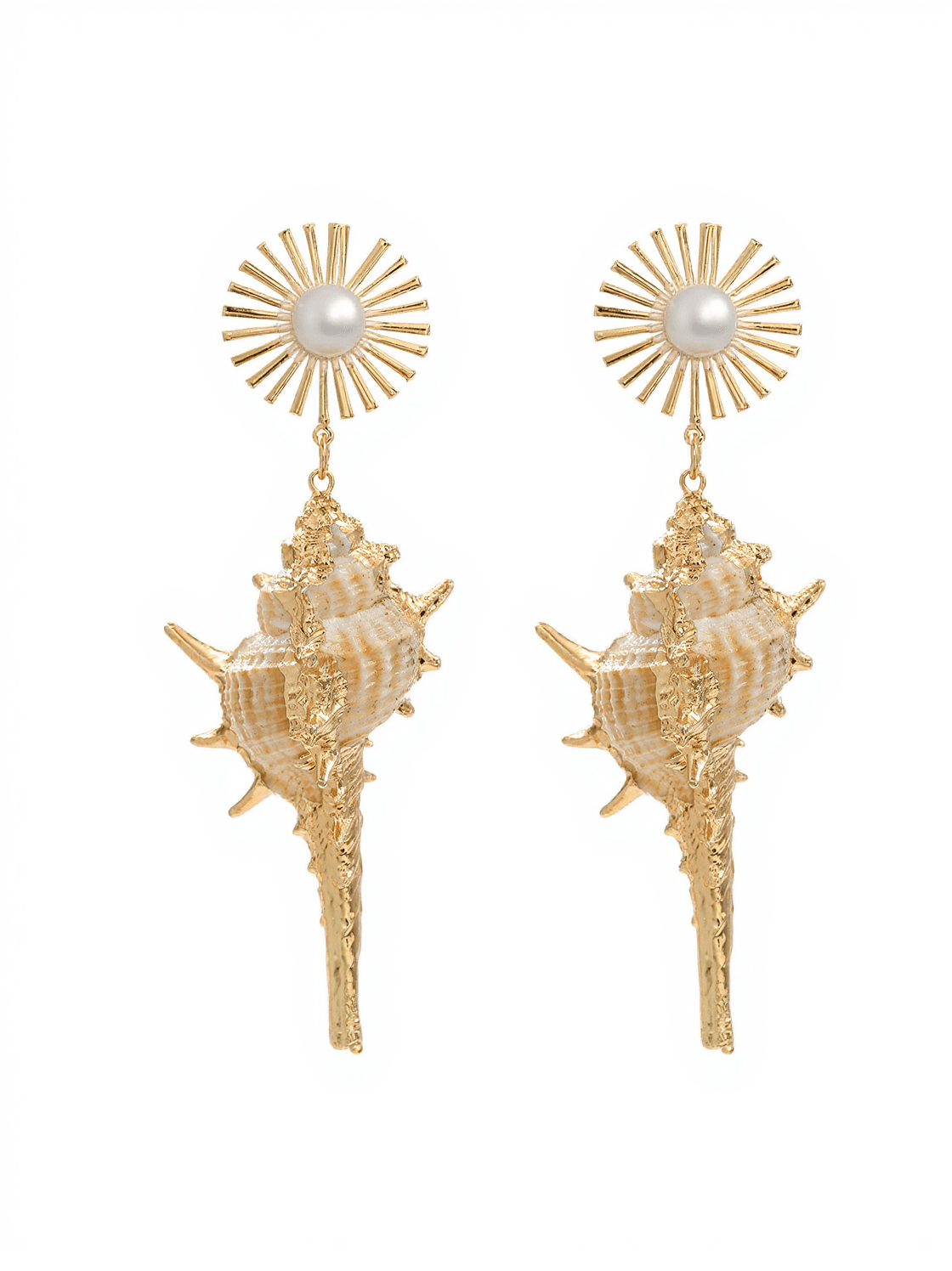 HOSHI PEARL CONCH EARRINGS