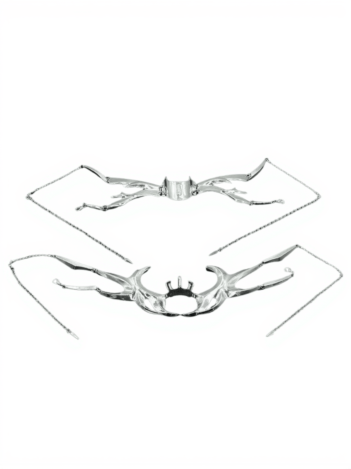 Liam Fringe Metallic-Maske