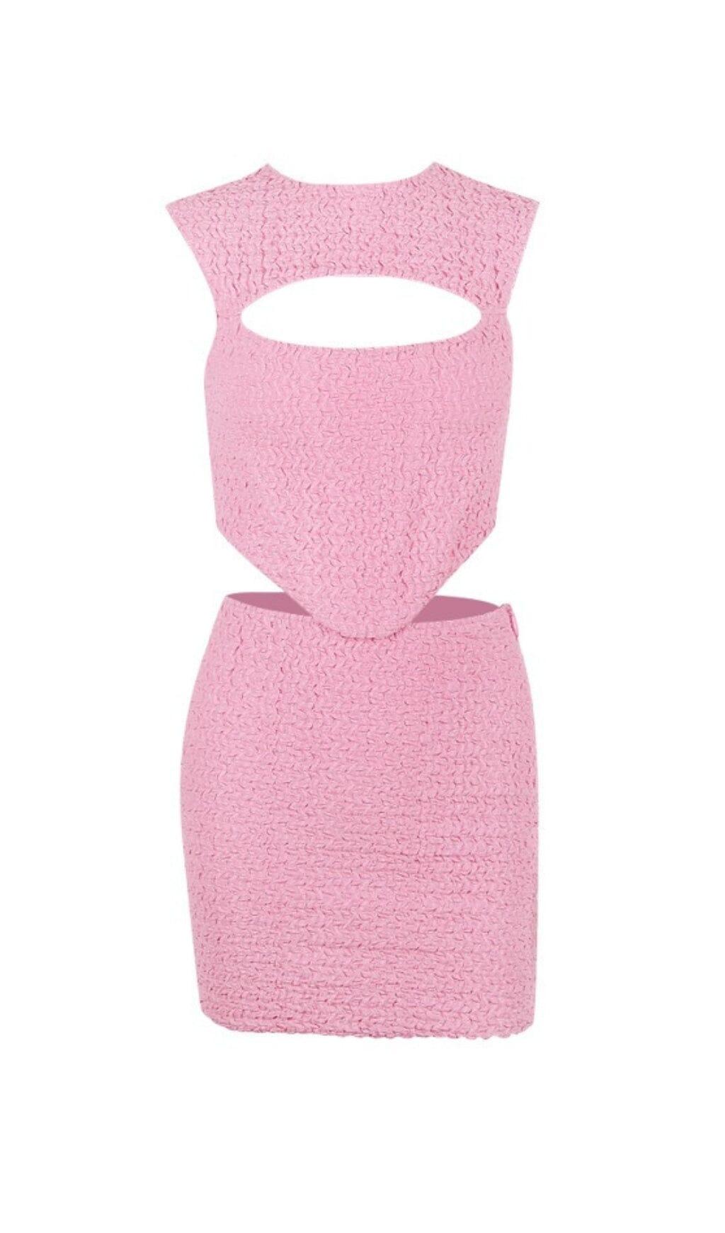 ROSA KORSETT ZWEITEILIGER ANZUG