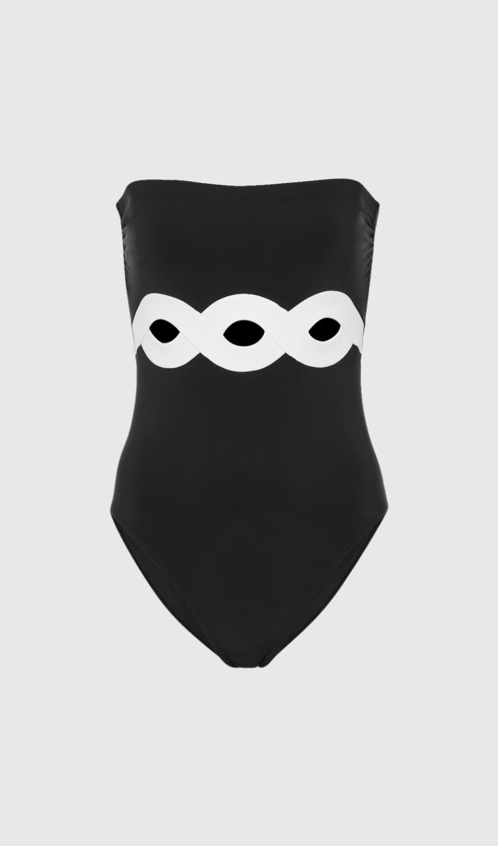 ODELETTE STRAPLESS CUTOUT ONE PIECE SWIMSUIT