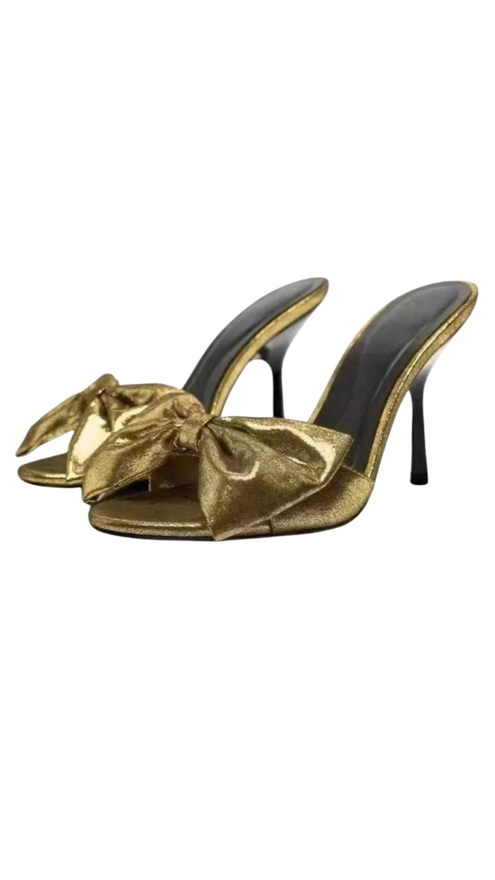 Tacco alto con fiocco - oro