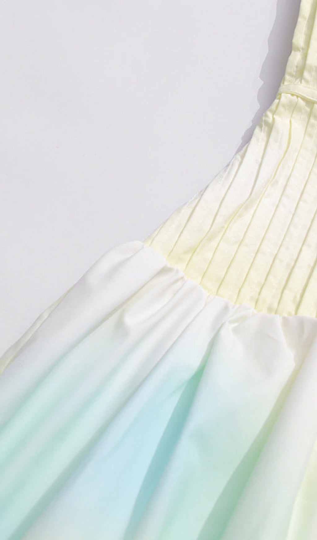 AIIZIE LAUREL PRINTED TUBE TOP MAXI DRESS IN GRADIENT YELLOW - product image