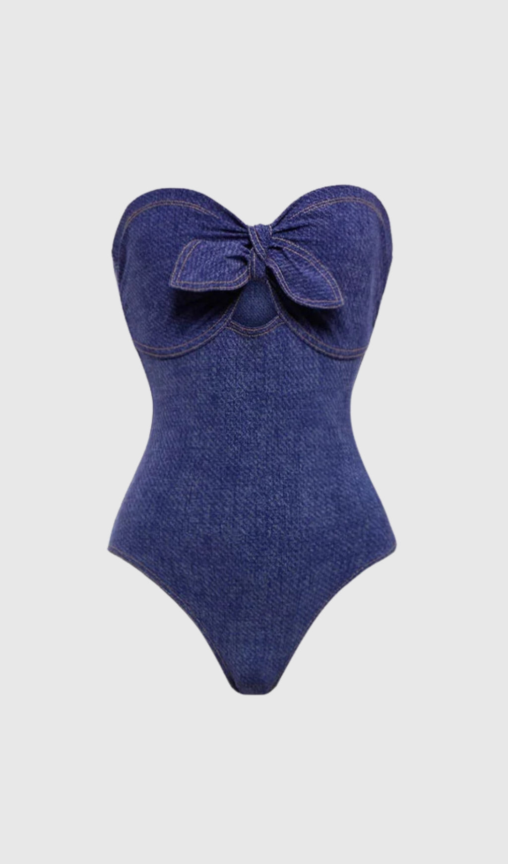 MICHELLE STRAPLESS CUTOUT BODYCON SWIMSUIT