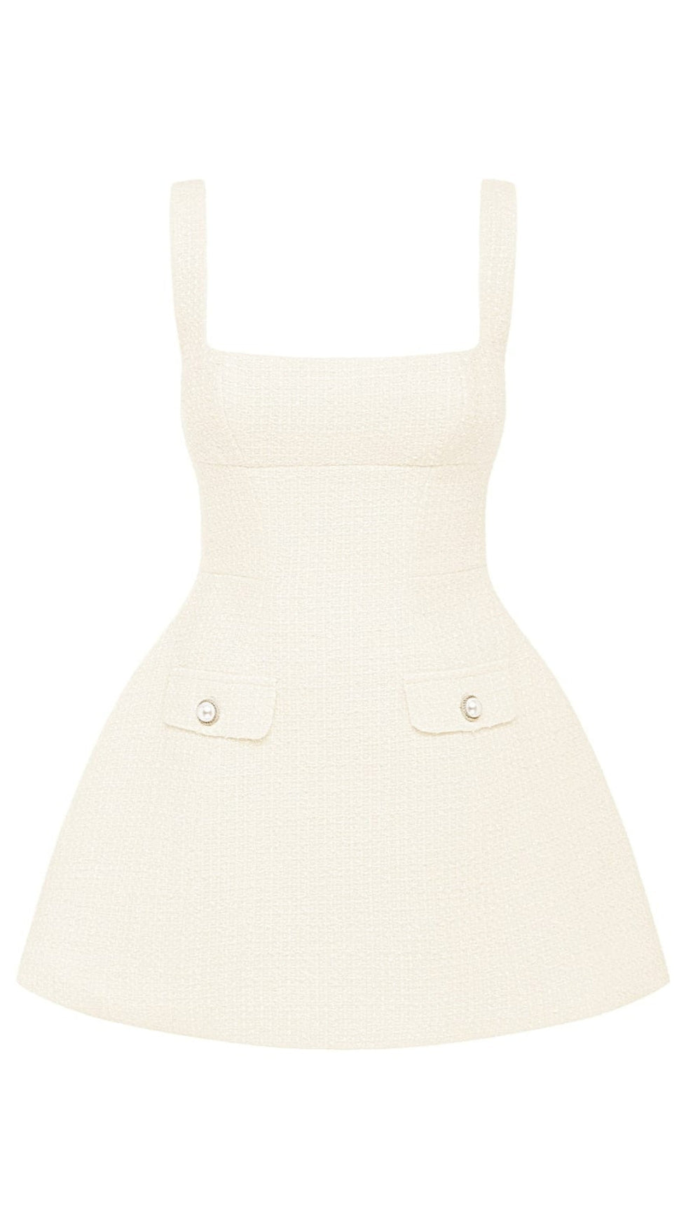 BESSIE MINI DRESS - IVORY