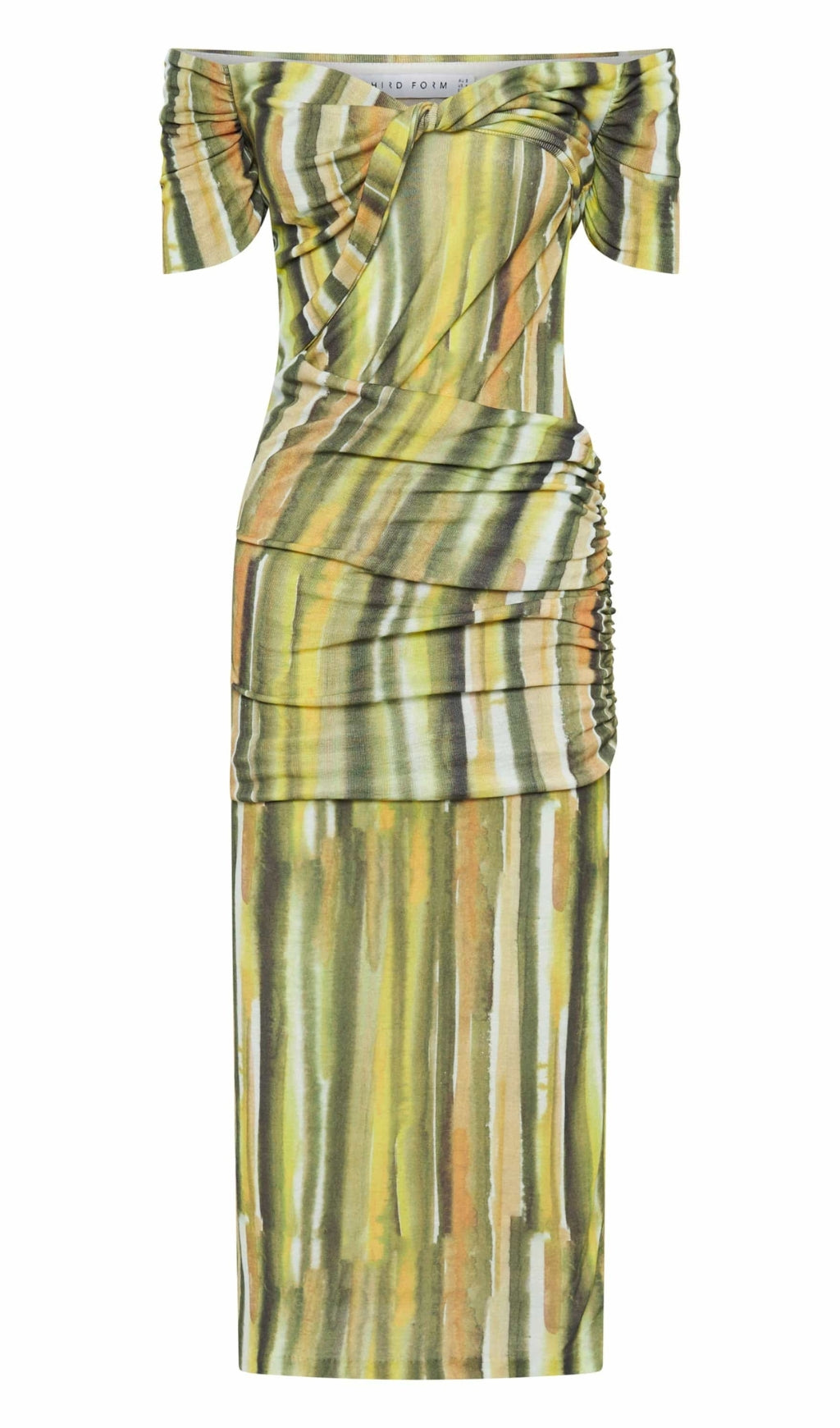 WIND THROUGH OFF SHOULDER DRESS | BRUSH STROKE