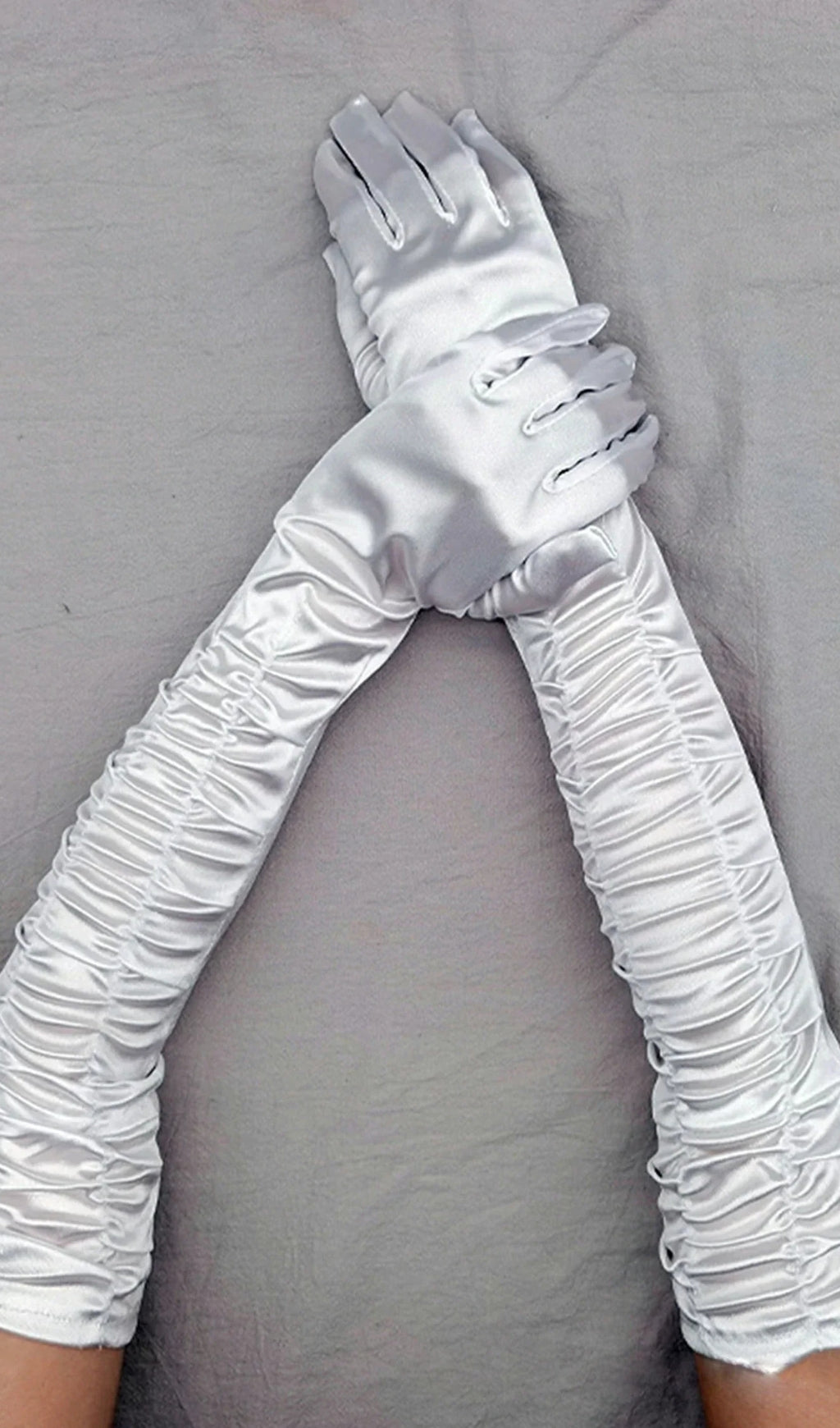 ROZEENA LONG PLEAT GLOVES