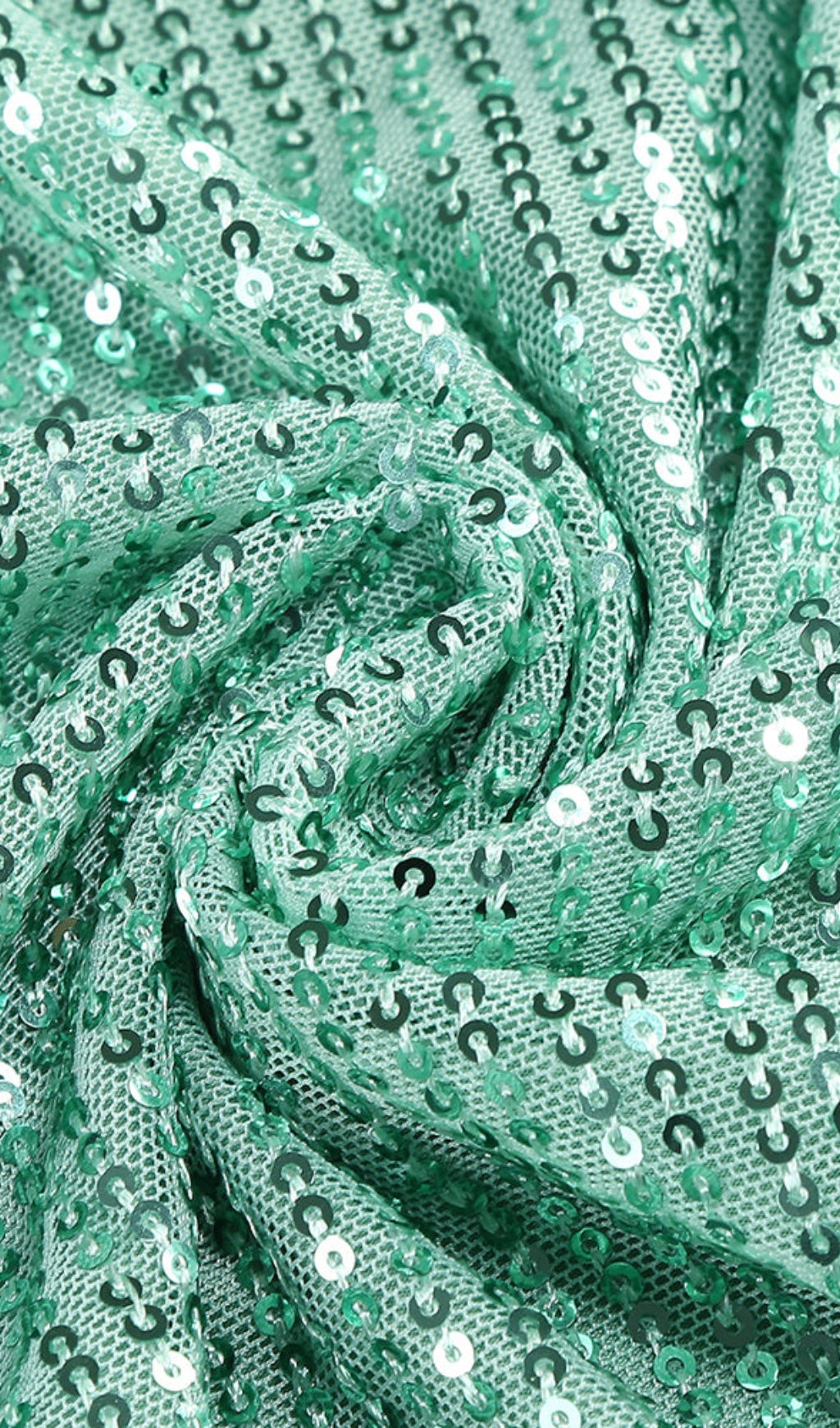 ABITO LUNGO CON SPACCO DRAPPEGGIATO E PAILLETTES