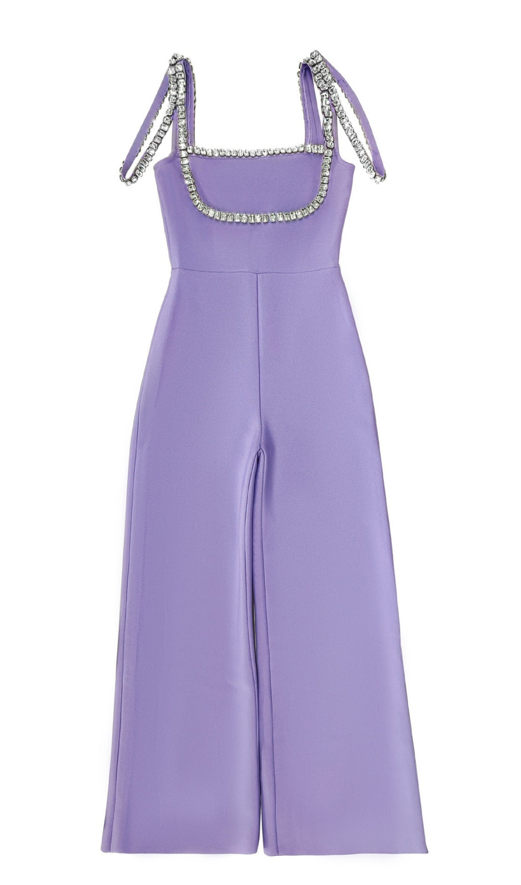 LILA JUMPSUIT MIT WEITEN HOSE