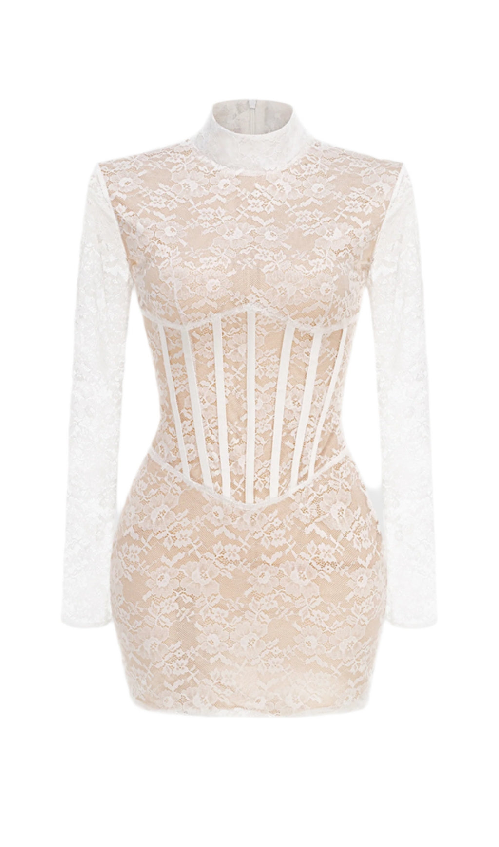 Spitzenkorsett-Minikleid