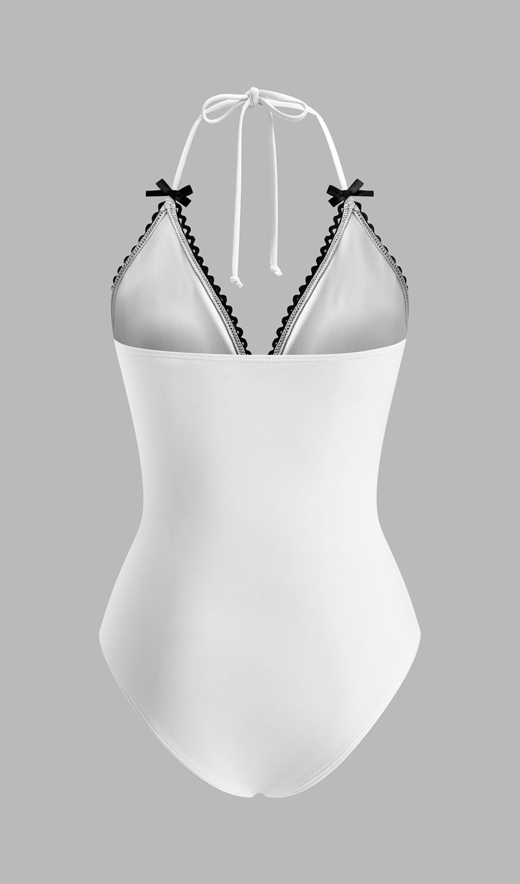 Costume da bagno con fiocco e dettaglio sul petto