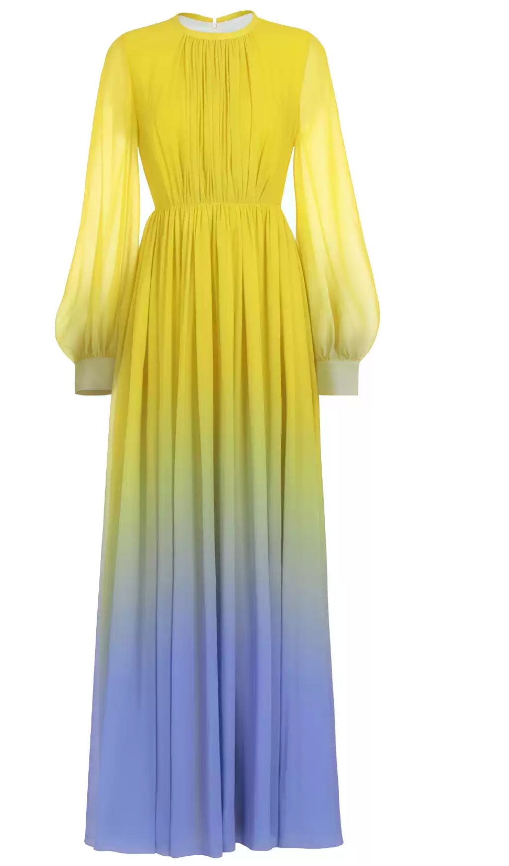 NICHE GRADIENT YELLOW LONG MAXI DRESS