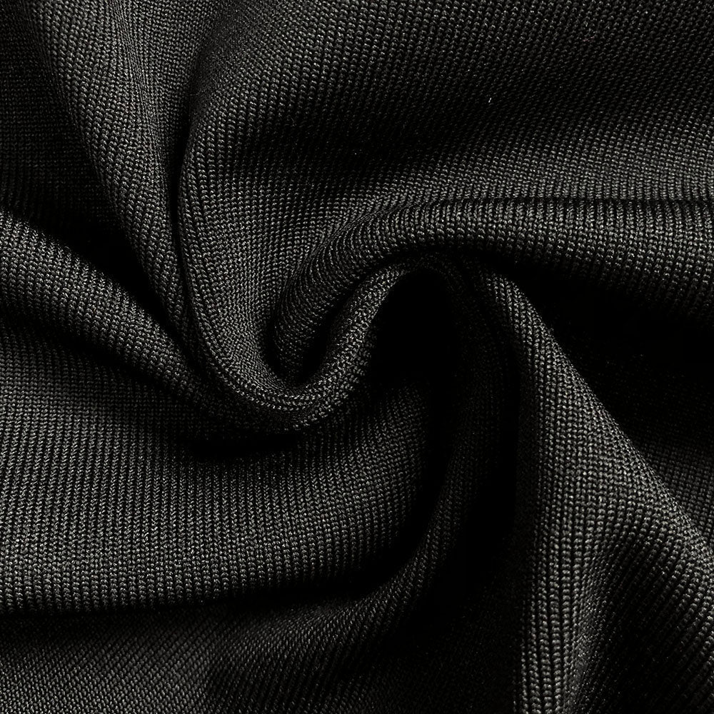 AIIZIE AMBER-EMBELLISHED BANDAGE GOWN IN BLACK - product image