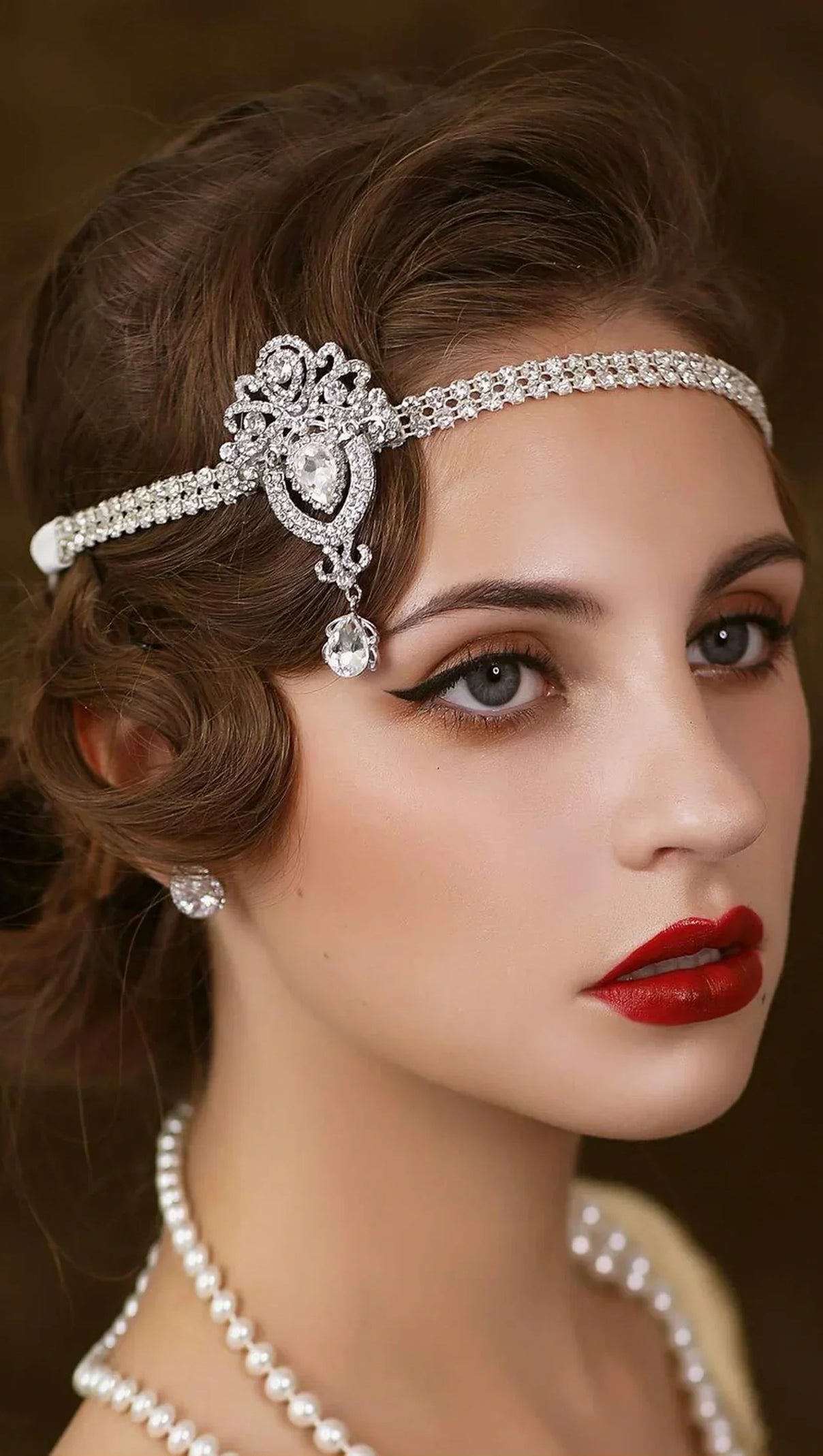 AIIZIE BRYTTNI DIAMOND FLOWER HAIRBAND - product image