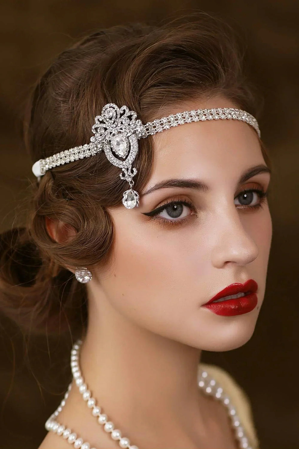 CERCHIETTO PER CAPELLI CON FIORI DI DIAMANTI BRYTTNI