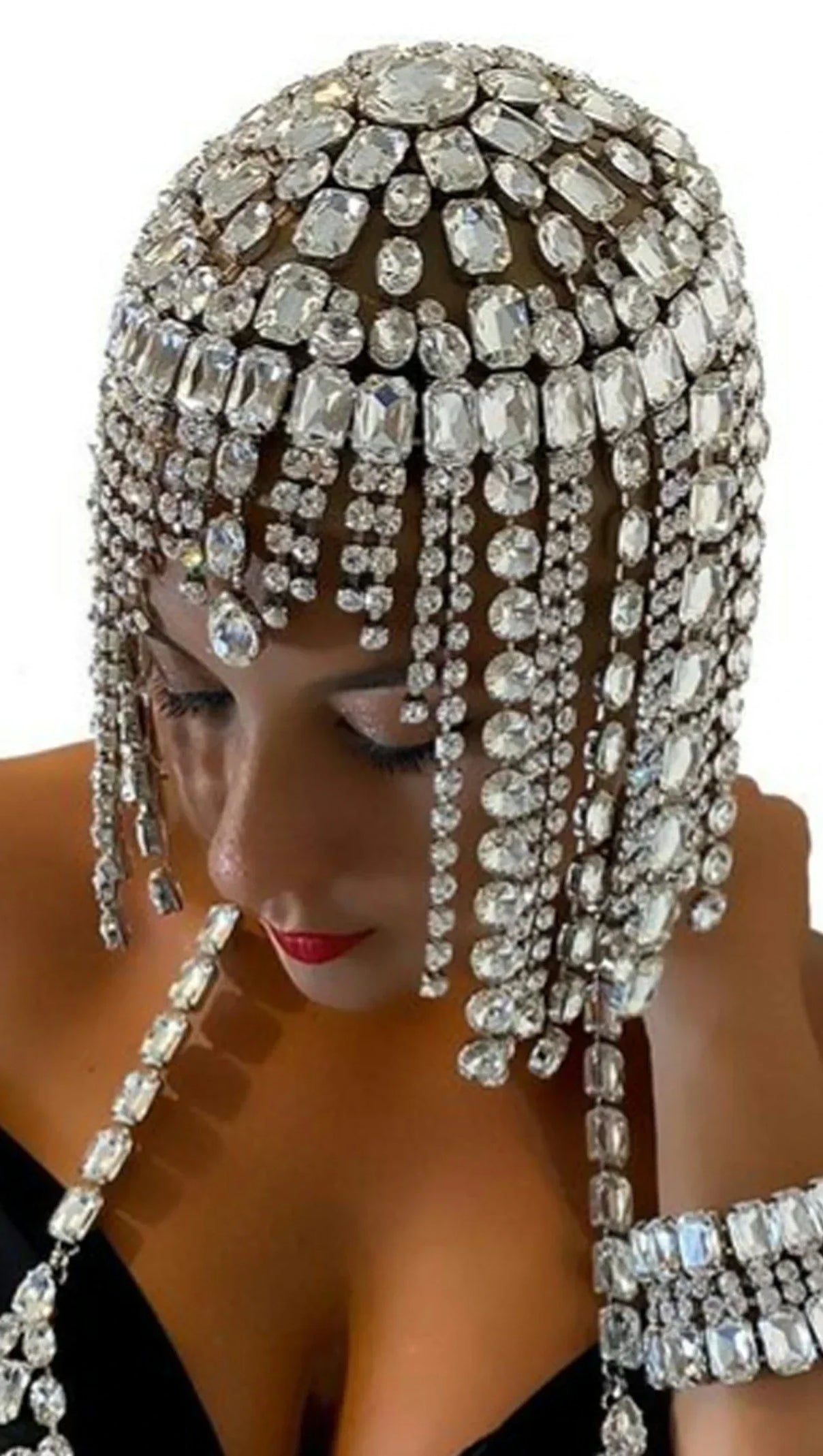 AIIZIE ANTHONI CRYSTAL FRINGE HAIRBAND - product image
