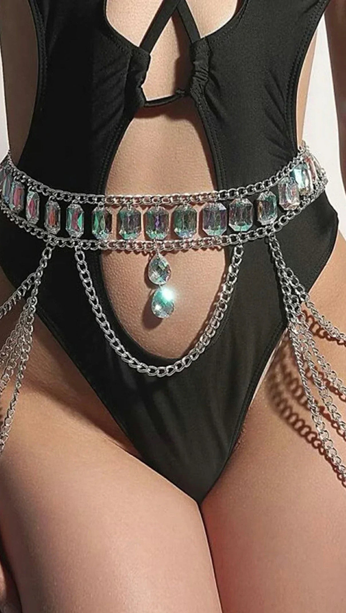 AIIZIE ANNALYSIAH MULTI LAYER CRYSTAL BODY CHAIN - product image