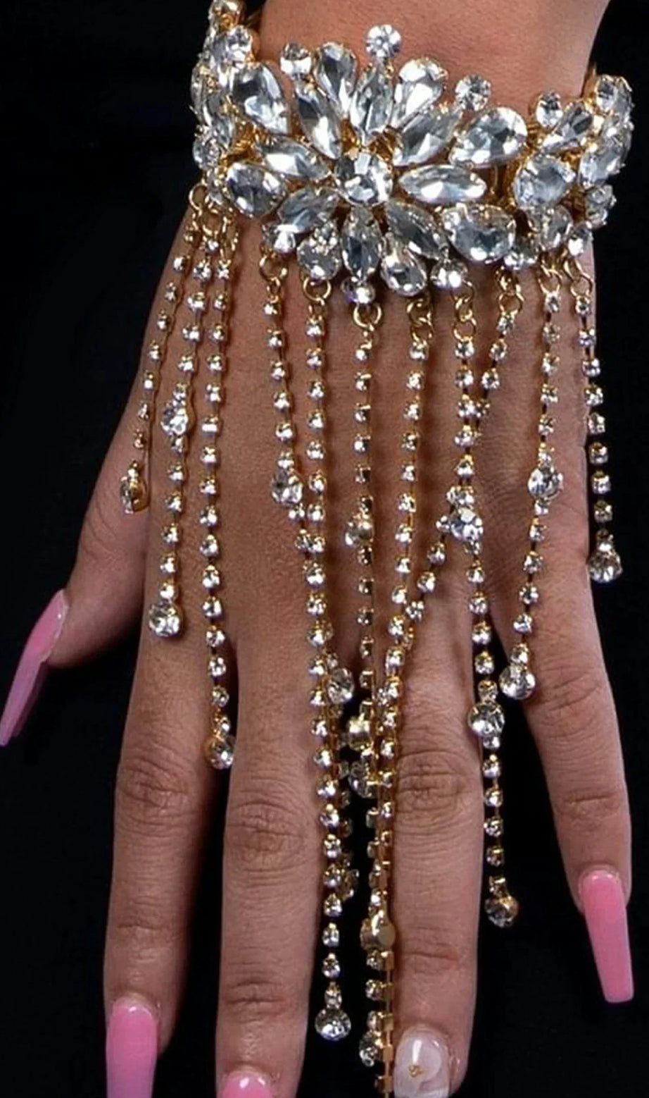 Danely Blumen-Fransen-Diamantarmband