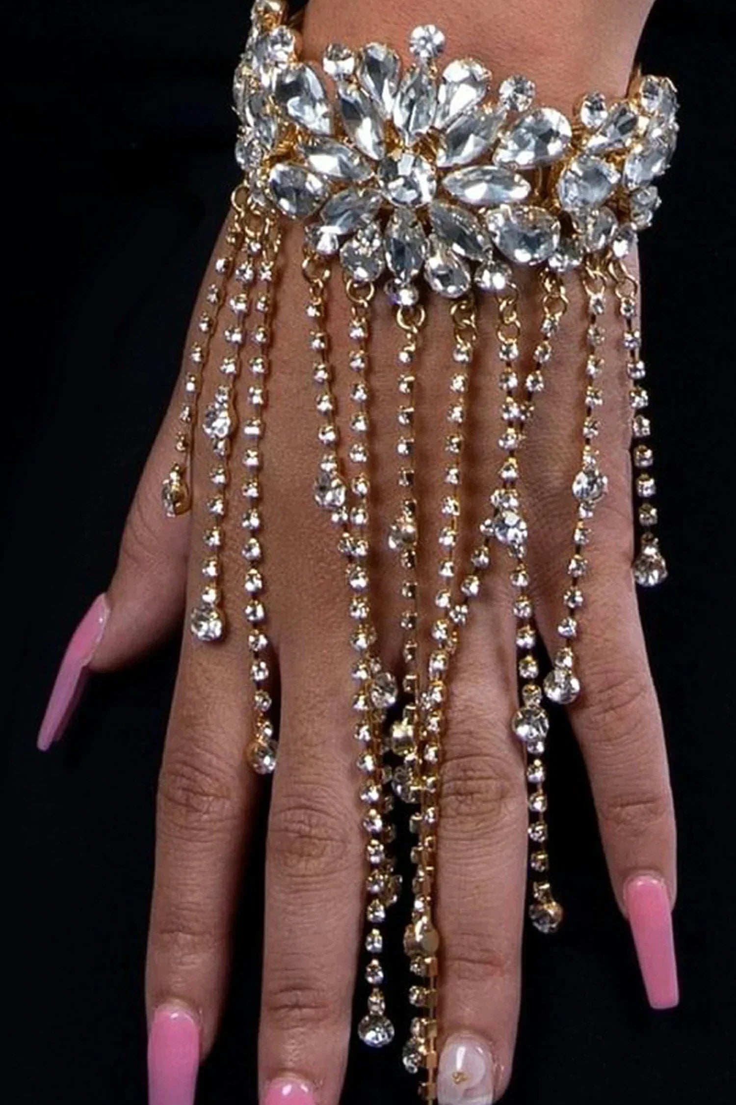 Danely Blumen-Fransen-Diamantarmband