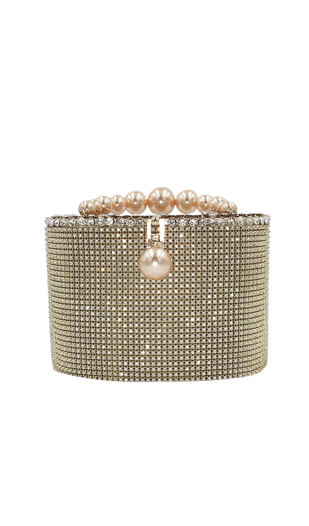 GOLDENE PERLEN-GEPÄCKHANDTASCHE