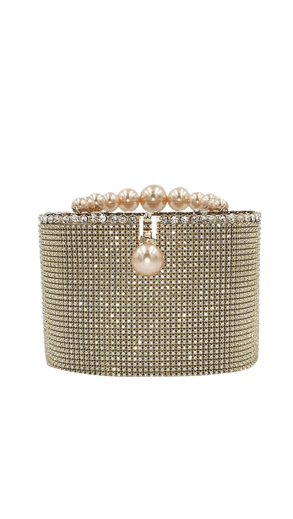 Sliver Pearl Luggage Handbag