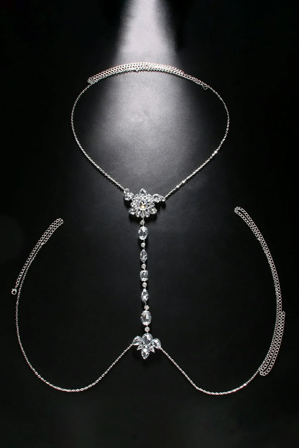 ANNALYNA CATENA PER IL CORPO CON STRASS FLOREALI