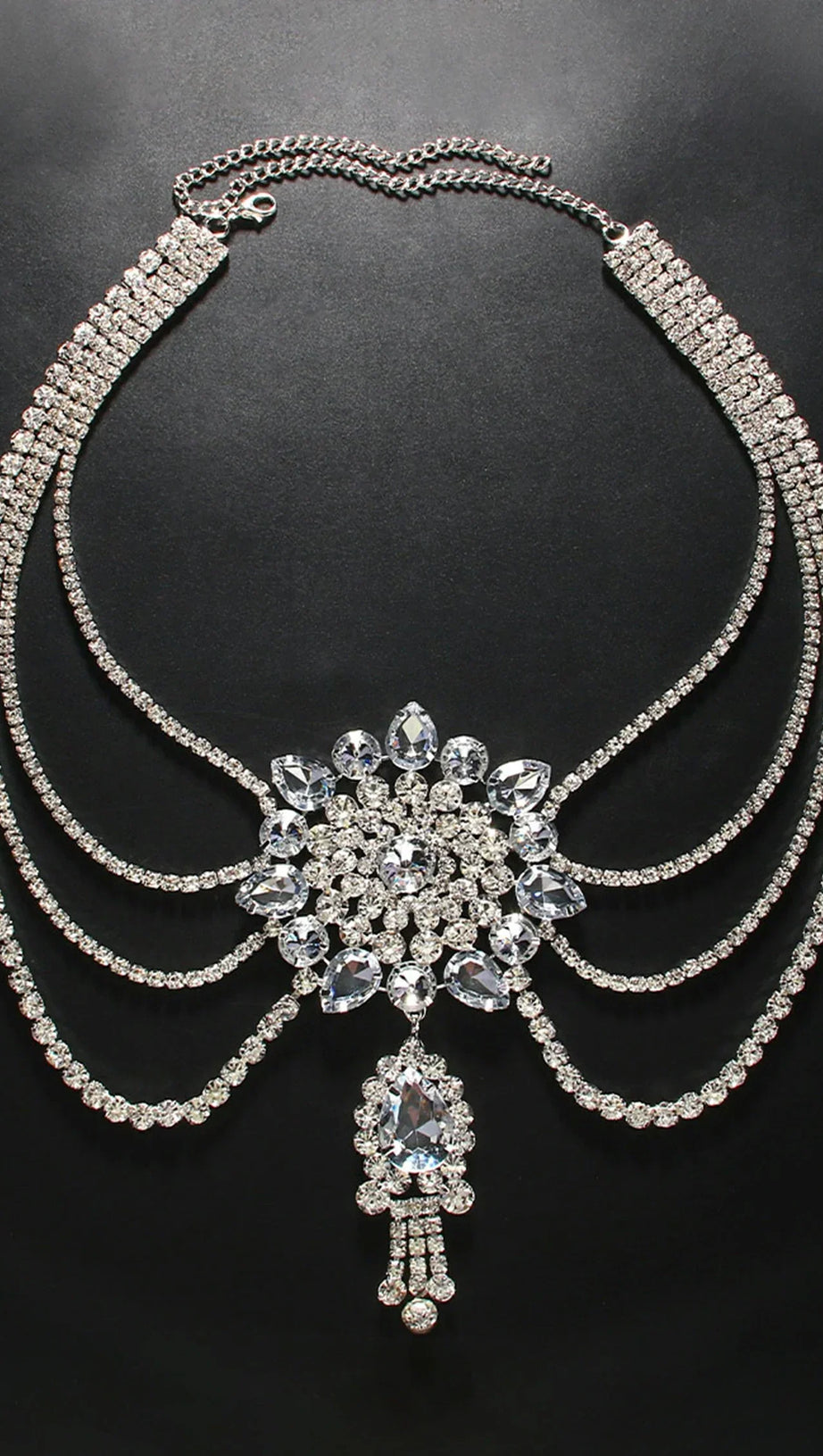 Breeann – Halskette mit Diamantfransen