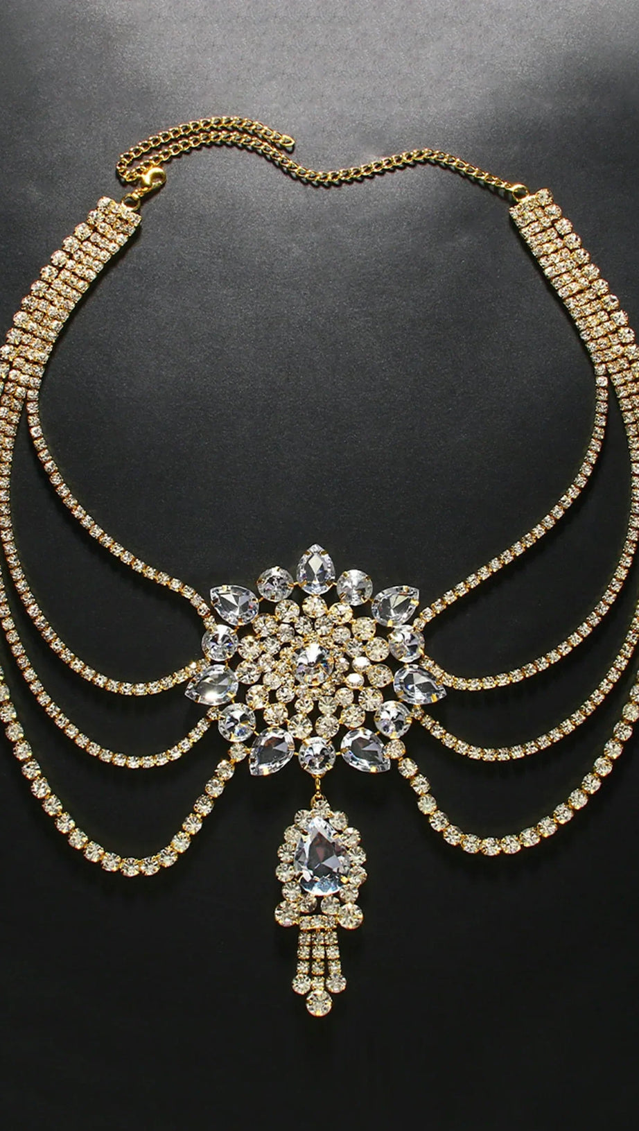 Breeann – Halskette mit Diamantfransen